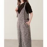 【natural couture】〈ako〉ニットツイードサロペット | NICE CLAUP / OLIVE des OLIVE OUTLET | 詳細画像1