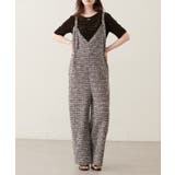 ブラウン | 【natural couture】〈ako〉ニットツイードサロペット | NICE CLAUP / OLIVE des OLIVE OUTLET