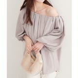 グレージュ | 【natural couture】マルチWAYバルーンブラウス | NICE CLAUP / OLIVE des OLIVE　OUTLET
