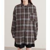 【natural couture】起毛チェックベーシックオーバーシャツ | NICE CLAUP / OLIVE des OLIVE　OUTLET | 詳細画像7 