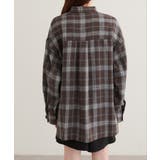 【natural couture】起毛チェックベーシックオーバーシャツ | NICE CLAUP / OLIVE des OLIVE　OUTLET | 詳細画像9 