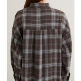 【natural couture】起毛チェックベーシックオーバーシャツ | NICE CLAUP / OLIVE des OLIVE　OUTLET | 詳細画像10 