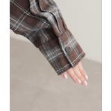 【natural couture】起毛チェックベーシックオーバーシャツ | NICE CLAUP / OLIVE des OLIVE　OUTLET | 詳細画像11 