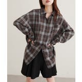【natural couture】起毛チェックベーシックオーバーシャツ | NICE CLAUP / OLIVE des OLIVE　OUTLET | 詳細画像16 