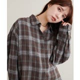 【natural couture】起毛チェックベーシックオーバーシャツ | NICE CLAUP / OLIVE des OLIVE　OUTLET | 詳細画像17 