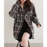 【natural couture】起毛チェックベーシックオーバーシャツ | NICE CLAUP / OLIVE des OLIVE　OUTLET | 詳細画像18 