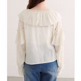 【natural couture】Vネックフリル衿キャンディスリーブブラウス | NICE CLAUP / OLIVE des OLIVE OUTLET | 詳細画像4