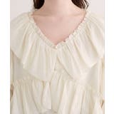 【natural couture】Vネックフリル衿キャンディスリーブブラウス | NICE CLAUP / OLIVE des OLIVE OUTLET | 詳細画像5