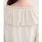 【natural couture】Vネックフリル衿キャンディスリーブブラウス | NICE CLAUP / OLIVE des OLIVE OUTLET | 詳細画像6