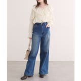 【natural couture】Vネックフリル衿キャンディスリーブブラウス | NICE CLAUP / OLIVE des OLIVE OUTLET | 詳細画像10