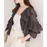 【natural couture】Vネックフリル衿キャンディスリーブブラウス | NICE CLAUP / OLIVE des OLIVE OUTLET | 詳細画像14