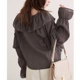 【natural couture】Vネックフリル衿キャンディスリーブブラウス | NICE CLAUP / OLIVE des OLIVE OUTLET | 詳細画像17
