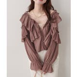 【natural couture】Vネックフリル衿キャンディスリーブブラウス | NICE CLAUP / OLIVE des OLIVE OUTLET | 詳細画像21