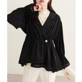 【natural couture】衿付きラップペプラムチュニック | NICE CLAUP / OLIVE des OLIVE　OUTLET | 詳細画像13 