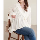 オフ | 【natural couture】衿付きラップペプラムチュニック | NICE CLAUP / OLIVE des OLIVE　OUTLET