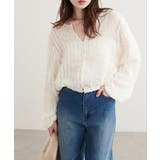 【natural couture】キャッチーな波々フリル２WAYブラウス | NICE CLAUP / OLIVE des OLIVE　OUTLET | 詳細画像5 
