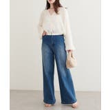 【natural couture】キャッチーな波々フリル２WAYブラウス | NICE CLAUP / OLIVE des OLIVE　OUTLET | 詳細画像6 