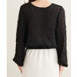 【natural couture】キャッチーな波々フリル２WAYブラウス | NICE CLAUP / OLIVE des OLIVE　OUTLET | 詳細画像9 