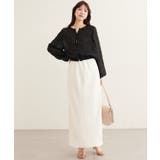 【natural couture】キャッチーな波々フリル２WAYブラウス | NICE CLAUP / OLIVE des OLIVE　OUTLET | 詳細画像13 