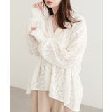 【natural couture】メッシュレースシャツカーデ | NICE CLAUP / OLIVE des OLIVE OUTLET | 詳細画像4