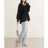 【natural couture】メッシュレースシャツカーデ | NICE CLAUP / OLIVE des OLIVE OUTLET | 詳細画像14