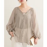 【natural couture】くるみ釦シアーブラウス | NICE CLAUP / OLIVE des OLIVE　OUTLET | 詳細画像18 