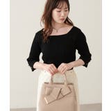 【natural couture】スクエア×ボート前後2WAYリブニット | NICE CLAUP / OLIVE des OLIVE OUTLET | 詳細画像7