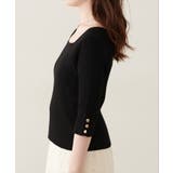 【natural couture】スクエア×ボート前後2WAYリブニット | NICE CLAUP / OLIVE des OLIVE OUTLET | 詳細画像11
