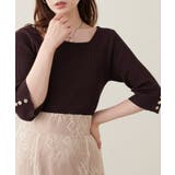 【natural couture】スクエア×ボート前後2WAYリブニット | NICE CLAUP / OLIVE des OLIVE OUTLET | 詳細画像19