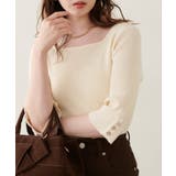 オフ | 【natural couture】スクエア×ボート前後2WAYリブニット | NICE CLAUP / OLIVE des OLIVE OUTLET