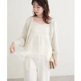 【natural couture】〈mizu〉ミニシャギーハート刺繍ニットカーデ… | NICE CLAUP / OLIVE des OLIVE　OUTLET | 詳細画像3 