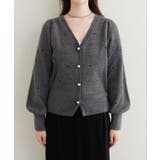 【natural couture】〈mizu〉ミニシャギーハート刺繍ニットカーデ… | NICE CLAUP / OLIVE des OLIVE　OUTLET | 詳細画像8 