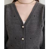 【natural couture】〈mizu〉ミニシャギーハート刺繍ニットカーデ… | NICE CLAUP / OLIVE des OLIVE　OUTLET | 詳細画像11 