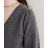 【natural couture】〈mizu〉ミニシャギーハート刺繍ニットカーデ… | NICE CLAUP / OLIVE des OLIVE　OUTLET | 詳細画像14 
