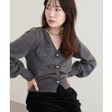 【natural couture】〈mizu〉ミニシャギーハート刺繍ニットカーデ… | NICE CLAUP / OLIVE des OLIVE　OUTLET | 詳細画像18 
