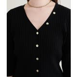 【natural couture】うす金釦ぴたリブニットカーディガン | NICE CLAUP / OLIVE des OLIVE　OUTLET | 詳細画像12 