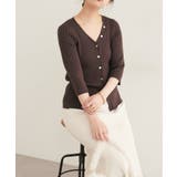【natural couture】うす金釦ぴたリブニットカーディガン | NICE CLAUP / OLIVE des OLIVE　OUTLET | 詳細画像17 