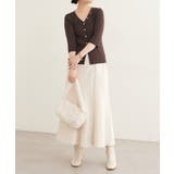 【natural couture】うす金釦ぴたリブニットカーディガン | NICE CLAUP / OLIVE des OLIVE　OUTLET | 詳細画像18 