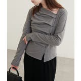 【natural couture】アシメボタンプルオーバー | NICE CLAUP / OLIVE des OLIVE　OUTLET | 詳細画像5 