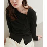 【natural couture】アシメボタンプルオーバー | NICE CLAUP / OLIVE des OLIVE　OUTLET | 詳細画像6 