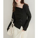 【natural couture】アシメボタンプルオーバー | NICE CLAUP / OLIVE des OLIVE　OUTLET | 詳細画像7 