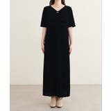 【natural couture】フロントギャザーベロア5分袖ワンピース | NICE CLAUP / OLIVE des OLIVE OUTLET | 詳細画像7