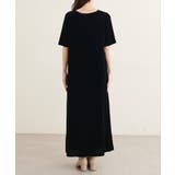【natural couture】フロントギャザーベロア5分袖ワンピース | NICE CLAUP / OLIVE des OLIVE OUTLET | 詳細画像9