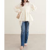 【natural couture】ランダムヘムサテンレースキャミ | NICE CLAUP / OLIVE des OLIVE　OUTLET | 詳細画像2 