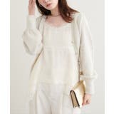 【natural couture】ランダムヘムサテンレースキャミ | NICE CLAUP / OLIVE des OLIVE　OUTLET | 詳細画像5 