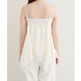 【natural couture】ランダムヘムサテンレースキャミ | NICE CLAUP / OLIVE des OLIVE　OUTLET | 詳細画像9 