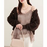 【natural couture】ランダムヘムサテンレースキャミ | NICE CLAUP / OLIVE des OLIVE　OUTLET | 詳細画像20 