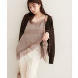【natural couture】ランダムヘムサテンレースキャミ | NICE CLAUP / OLIVE des OLIVE　OUTLET | 詳細画像23 
