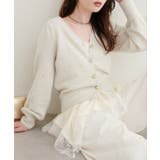 アイボリー | 【natural couture】ランダムヘムサテンレースキャミ | NICE CLAUP / OLIVE des OLIVE　OUTLET