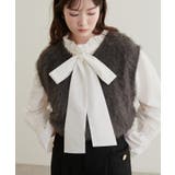 【natural couture】2WAYリボン衿ブラウス | NICE CLAUP / OLIVE des OLIVE　OUTLET | 詳細画像6 